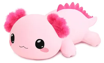 Zdjęcie produktu dla Pluszowa zabawka w kształcie axolotla - 35 cm - różowa