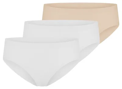 Produktbild von Schiesser 3er Pack Invisible Baumwolle Slip Nahtloser Slip für höchsten Tragekomfort., Ultimative Bewegungsfreiheit im Alltag., Elastischer Bund sorgt für perfekte Passform.