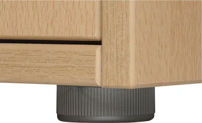 Produktbild von Möbelgleiter verstellbar-Anschraubplatte ø 50 mm, Kunststoff schwarz