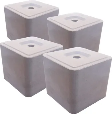 Produktbild von LanDixx Mineralleckstein ohne Kupfer  4 x 10 kg Set 40 kg Leckstein Leckmasse Salzleckstein