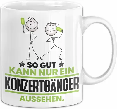 Produktbild von Konzertgänger Geschenk Tasse So Gut Kann Nur Ein Konzertgänger Aussehen Geschenkidee Kaffee-Becher (Weiß)