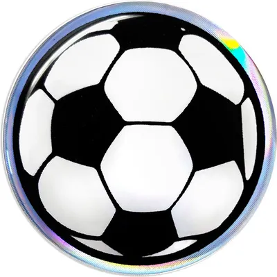 Immagine prodotto di Adesivo 3D calcio HQ, diametro 48 mm