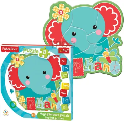 Zdjęcie produktu dla Trefl - 36119 - Baby Fun Puzzle - Éléphant - 8 Teile