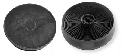 Two carbon filters for a range hood, displayed against a white background.
