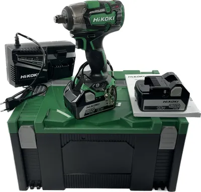Produktbild von HIKOKI 18,0 Volt Akku Schlagschrauber WR18DBDL2 WR18DH 1/2" IP56 305Nm 2x5,0Ah Brushless