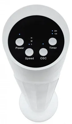Obrázok produktu pre Ventilátorová veža Elite ETTF-0331, 50 W, 3 rýchlosti, časovač, LED, tichý chod, diaľkové ovládanie, biela