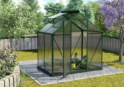 Obrázek produktu pro Vitavia "Triton 2500" skleník včetně ocelového základu smaragdově zelený 2,5 m² 4 mm HKP