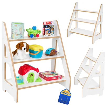 Produktbild von Obubu Montessori Kinderregal für Bücher & Spielzeug, Bausteine, Boxen, Organizer, Aufbewahrungsregal Kinderzimmer, Spielzeugaufbewahrung