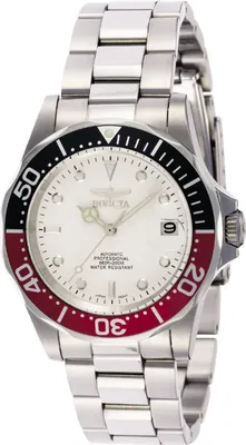 Obrázek produktu pro Invicta Pro Diver 9404 Pánské Hodinky - Automatické Hnutí - Nerezová Ocel s Bílým Ciferníkem - 40 mm