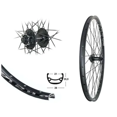 Produktbild von Vorderrad 28 / 29 Zoll 21-622 Disc Hohlkammer Shimano M475 6-Loch schwarz Disk
