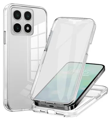 Produktbild von 360 Grad Handyhülle für Xiaomi 14T Pro Case Cover Hülle Bumper Rundum Schutzhülle Smartphone Schutz Transparent