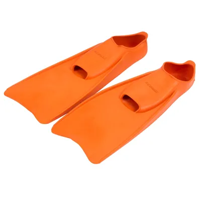 Produktbild von Sport-Thieme Schwimmflossen "Gummi", Orange, 49 cm, 46-47