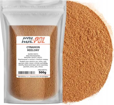Zdjęcie produktu dla CYNAMON MIELONY 500g Naturalny aromatyczny przyprawa wysoka jakość Kol-Pol