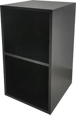 Produktbild von Fächerschrank Vakkie 2 offene Fächer Aufbewahrungsschrank - Bücherregal - Wandschrank - schwarz