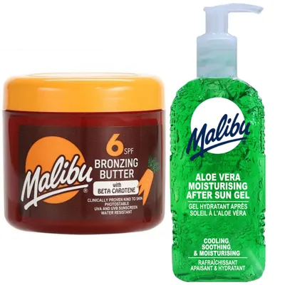 Immagine prodotto di Malibu Tanning Accelerator SPF6 300ml + gel aloe dopo abbronzatura 200 ml