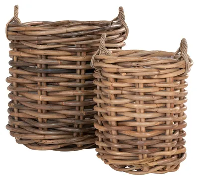 Productafbeelding van House Nordic Manden Burton Set van 2 Rotan