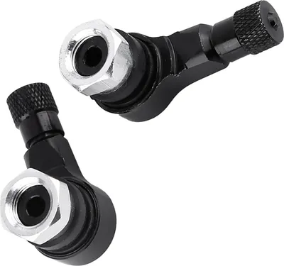 Obrázek produktu pro 2ks 11,3 mm univerzální hliníkové koly kol pneumatik ventilové stopky 90 stupňů černá