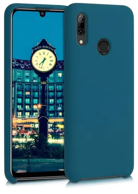 Produktbild von kwmobile Handyhülle für Huawei P Smart (2019) Hülle - Case Silikon - Kabelloses Laden - Schutzhülle Cover in Petrol matt
