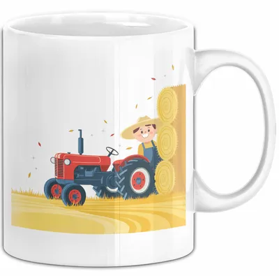 Produktbild von Landwirt Tasse Geschenk Lustige Geschenkidee Spruch Für Landleben Liebhaber (Weiß)