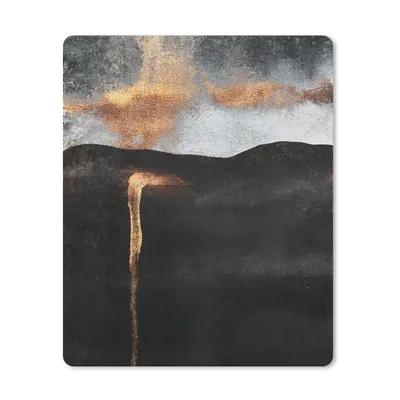 Produktbild von MuchoWow® Mauspad Mousepad Abstrakt - Gold - Chic - Schwarz - Grau 30x40 cm - Mousepads - Maus Mat - Pad - Mausunterlage - Mausmatten