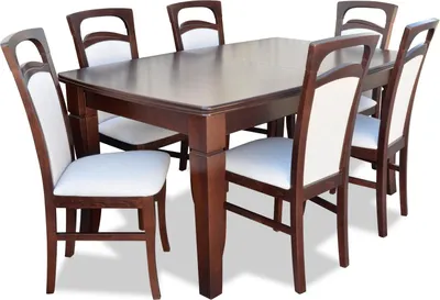 Produktbild von Esszimmer Tische Essgruppe Set Stuhl Gruppe Tisch 6 Design Stühle 7tlg Gruppen