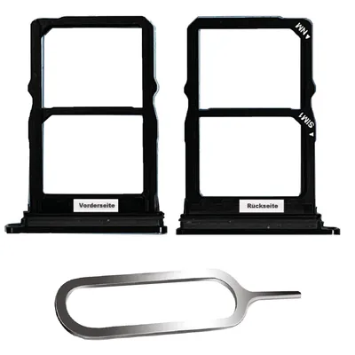 Produktbild von Huawei P30 Sim Karten Halter Tray Adapter Fach Stecker Slot + Nadel Dual Single Schwarz