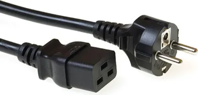 Immagine prodotto di ACT AK5410 Cavo di alimentazione nero 0,5 m accoppiatore CEE7/7 C19 (AK5410)