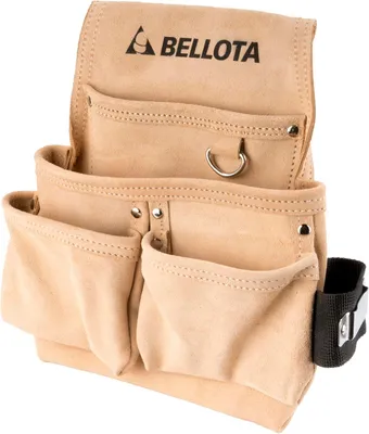 Image de ceinture porte-outils bellota, cuir, 4 poches