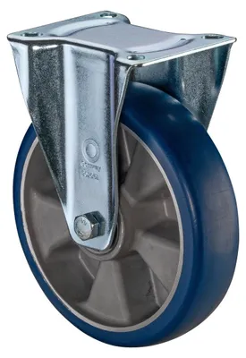 Produktbild von BS Rollen Bockrolle L410.B92 Rad Ø 200mm 300kg, Stahl verzinkt