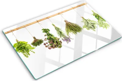 Obrázek produktu pro Kryt varné desky – Kryt na indukční desku – Ochranná skleněná deska – 80x52 cm– Skleněné ochranné desky na sporák –Tvrzené sklo –Bylinný provázek