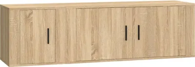 Produktbild von vidaXL 2-tlg. TV-Schrank-Set Sonoma-Eiche Holzwerkstoff