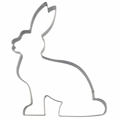 Produktbild von Städter Ausstecher Hase Sitzend, Ausstechform, Plätzchenform, Keks, Plätzchen, Edelstahl, 9.5 cm, 160415