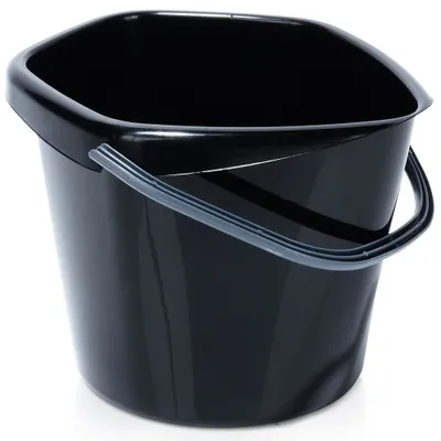 Image de Seau en plastique noir 5 l