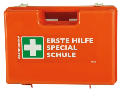 Produktbild von Gramm Medical Verbandkoffer SCHULEN, DIN 13 157 + Zusatzausstattung