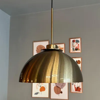 Produktbild von Yimpi Pendelleuchte Braun Hängelampe aus Metall Lampe