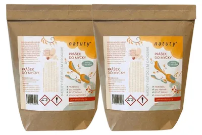 Imagen del producto de Natuty, polvo para lavavajillas, 1 kg. Paquete económico de 2 unidades