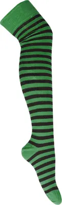 Produktbild von Overknees schwarz grün OneSize