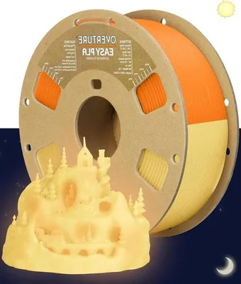 Image de Filament d'impression 3D 1,75 mm, bobine de 1 kg (2,2 lb) - Orange - Filament d'impression de haute qualité