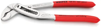 Produktbild von Knipex Wasserpumpenzange Alligator Zange verchromt, Griffe mit - 88 03 180