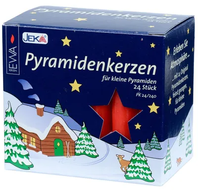 Immagine prodotto di Candele da 14 mm - confezione da 24 pezzi - colore rosso