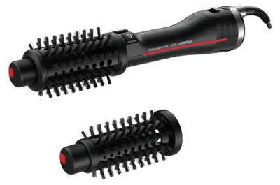 Zdjęcie produktu dla Rowenta K/Pro Stylist CF961L, Szczotka z gorącym powietrzem, Para, Przyciski, Długie, Średni, Krótkie, Czarny, Czerwony, Chiny