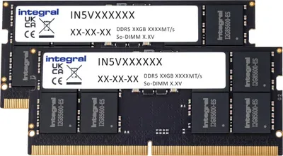 Immagine prodotto di Integral IN5V32GNHRBXK2, 64 GB, 2 x 32 GB, DDR5, 4800 MHz, 262 pin SO-DIMM