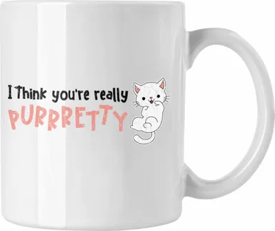 Produktbild von Trendation - Valentinstag Tasse Geschenk für Ihn Sie Lustig Katzenbesitzer Geschenkidee Becher Freund Freundin Liebe Paare (Weiß)