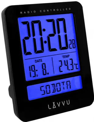 Produktbild von Digitálny budík riadený rádiovým signálom LAVVU LAR0021 Duo Black