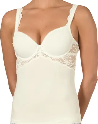 Produktbild von Nina von C. Silver Edition BH-Hemd / Top mit Spacer Cup Mit Spitzen-Details, Perfekte Passform, Zaubert ein tolles Dekollete