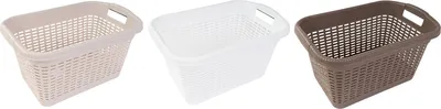 Produktbild von Wäschekorb 20L Rattan-Optik Wäschesammler Wäschebehälter Wäschebox Wäschewanne