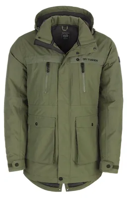 Produktbild von Dry Fashion Herren Funktionsparka Aalborg - Winterparka Oliv, Größe S