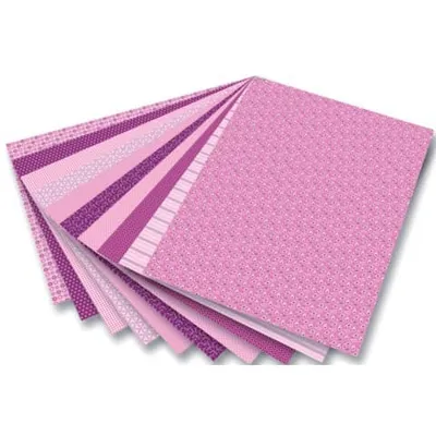 Produktbild von folia 46309 Motivkarton, 270 g/m², 50 x 70 cm, 10 Motive, rosa (10er Pack)
