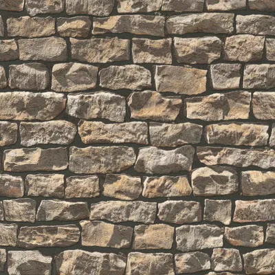 Obrázek produktu pro A.S. Création tapeta Wood`n Stone, vzorovaná tapeta ve vzhledu přírodního kamene, béžová, hnědá, černá, 10,05 m x 0,53 m, 907912, 9079-12