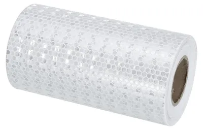 Produktbild von Reflektierendes Klebeband, 15,8 cm x 33 m, Wasserdicht und Selbstklebend, Weiß